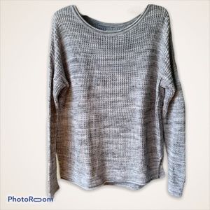 Hollister Gray Scoop Neck Sweater Long Sleeve Size Small